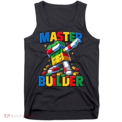 Dabbing Blocks Bricks Building Fun Master Builder Tank Top