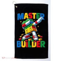Dabbing Blocks Bricks Building Fun Master Builder Golf Towel thumb 0
