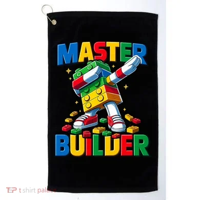 Dabbing Blocks Bricks Building Fun Master Builder Golf Towel
