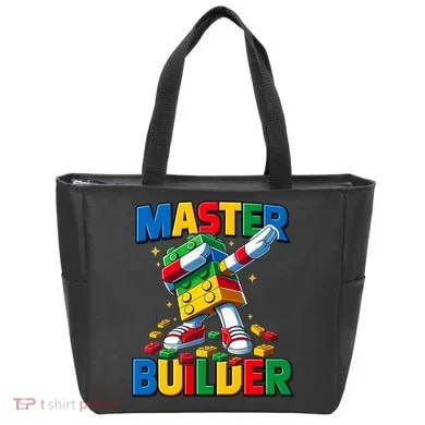 Dabbing Blocks Bricks Building Fun Master Builder Tote Bag