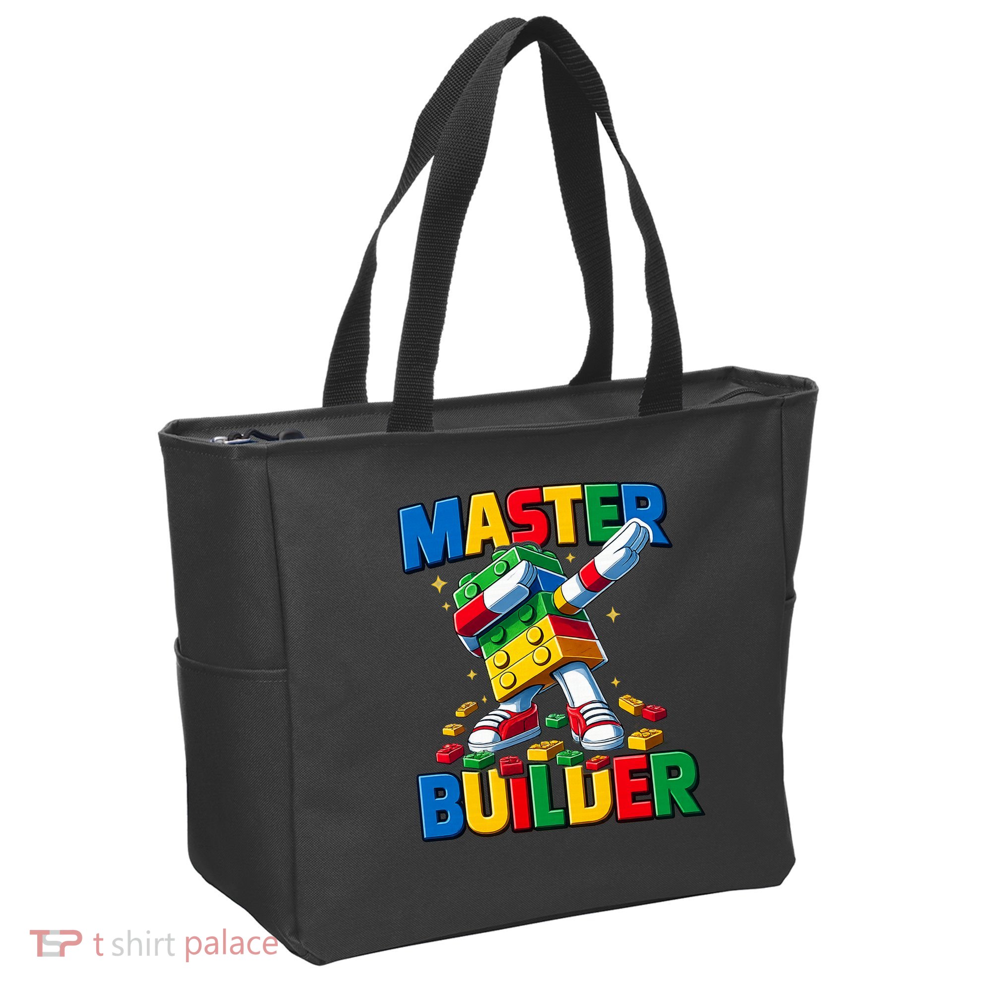 Dabbing Blocks Bricks Building Fun Master Builder Tote Bag