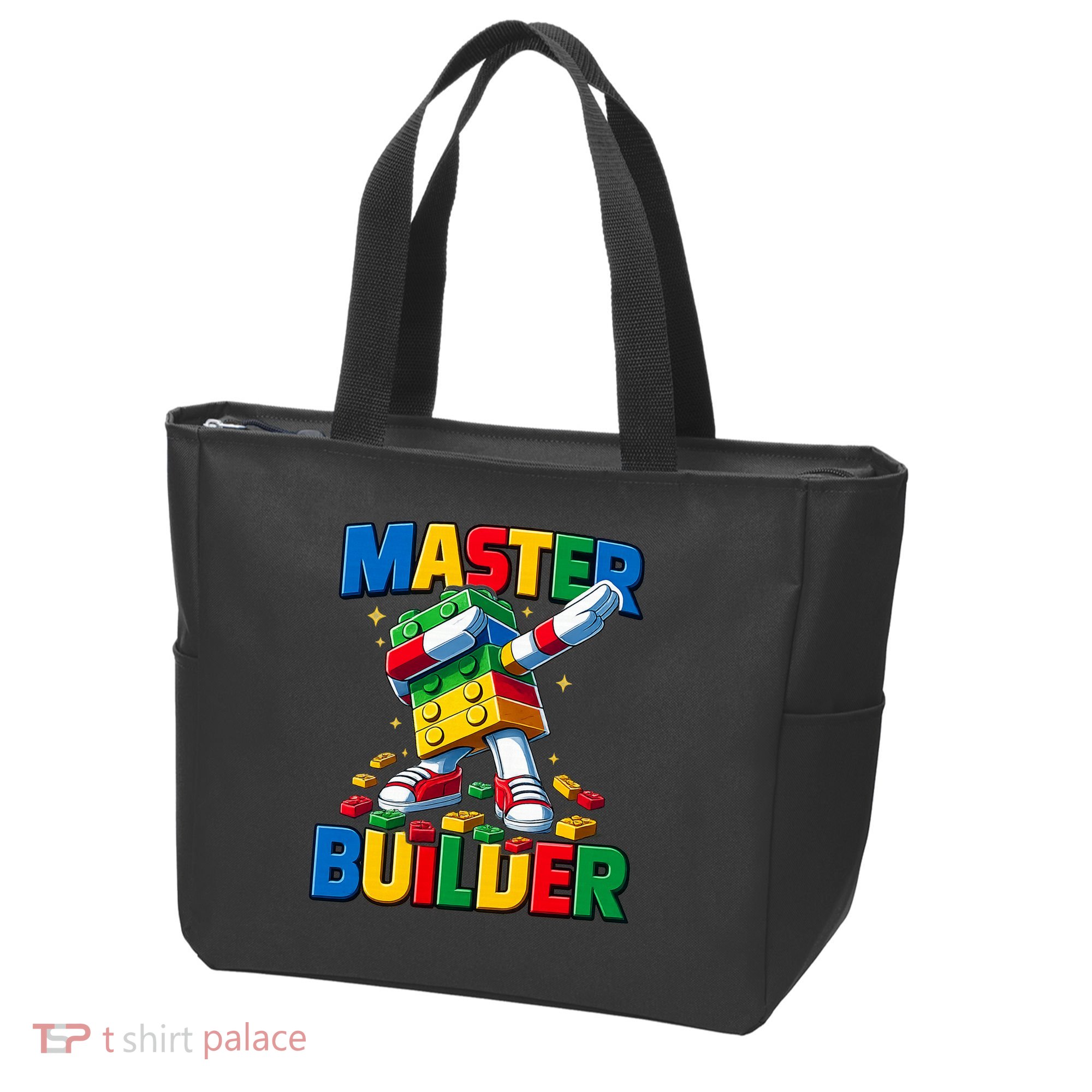 Dabbing Blocks Bricks Building Fun Master Builder Tote Bag