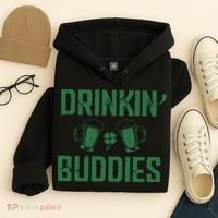 Drinking Buddies Beer Cheer Drinking Team Saint Patrick's Day Hoodie thumb 4