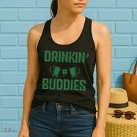 Drinking Buddies Beer Cheer Drinking Team Saint Patrick's Day Women's Tank Top thumb 2