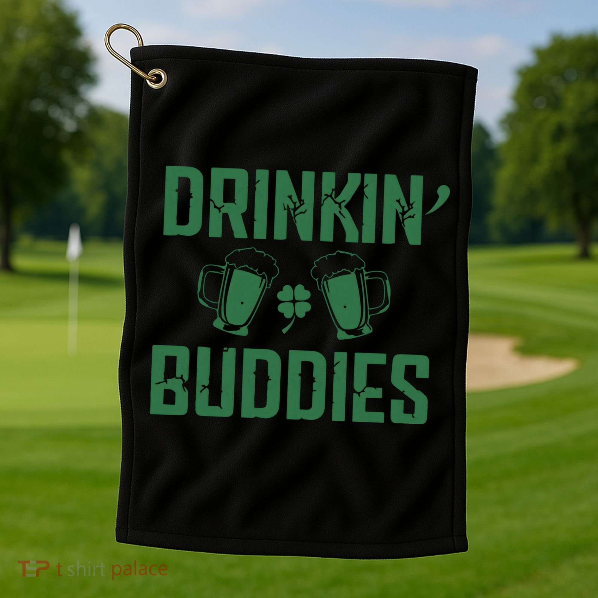 Drinking Buddies Beer Cheer Drinking Team Saint Patrick's Day Golf Towel