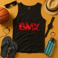 Distressed Bmx Bike Riders Tank Top thumb 4