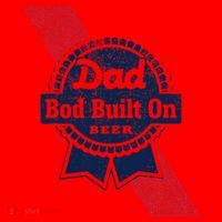 Dad Bod Built On Beer Funny Beer Santa Hat thumb 1