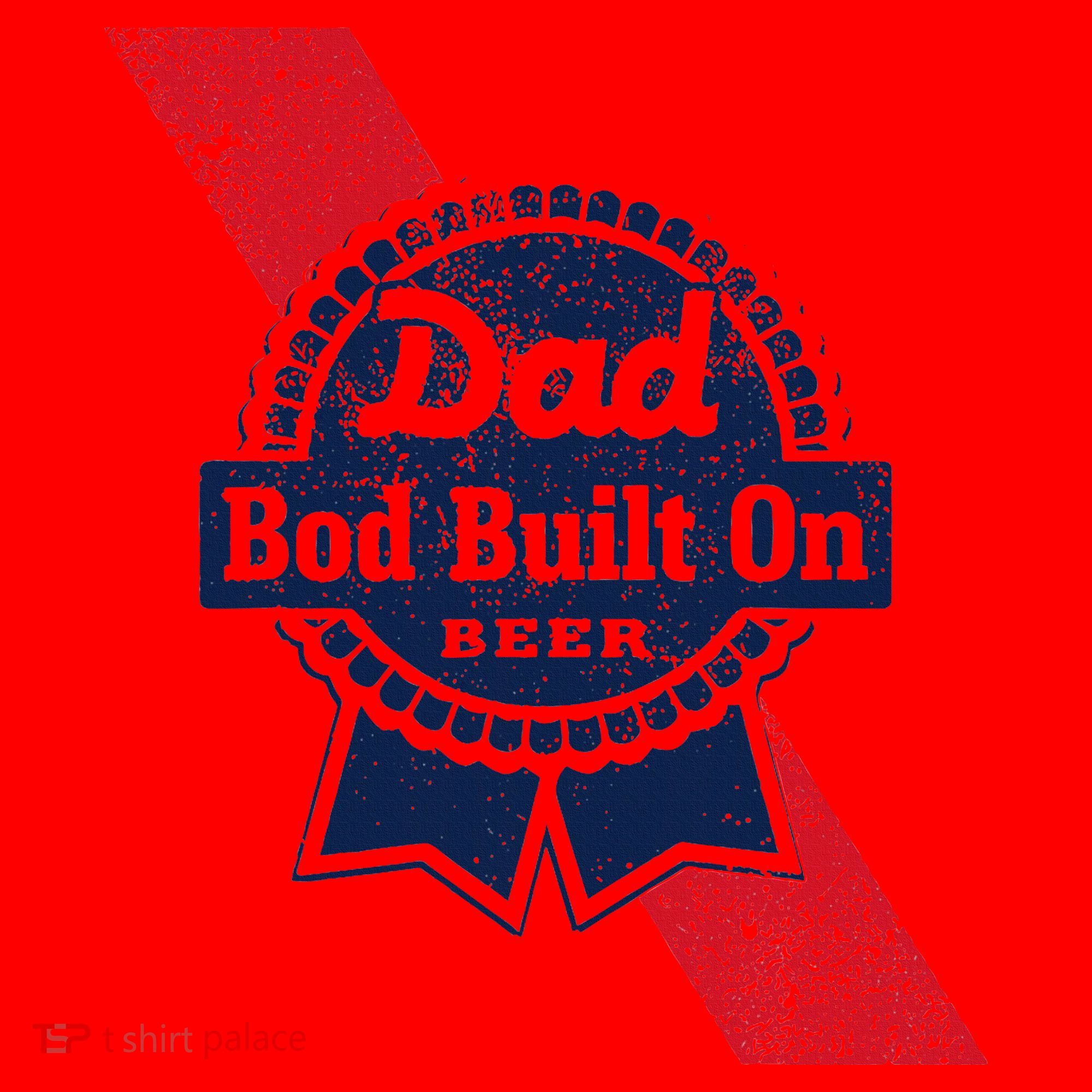Dad Bod Built On Beer Funny Beer Santa Hat