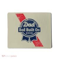 Dad Bod Built On Beer Funny Beer Mousepad thumb 0