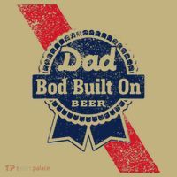 Dad Bod Built On Beer Funny Beer Mousepad thumb 1