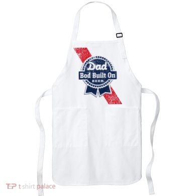 Dad Bod Built On Beer Funny Beer Apron