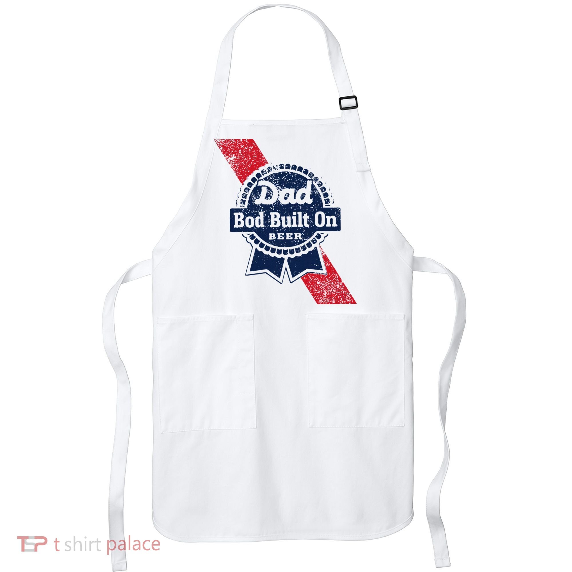 Dad Bod Built On Beer Funny Beer Apron