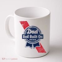 Dad Bod Built On Beer Funny Beer Coffee Mug thumb 0