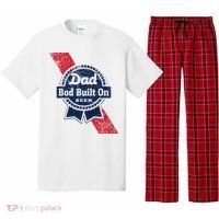 Dad Bod Built On Beer Funny Beer Pajama Set thumb 0