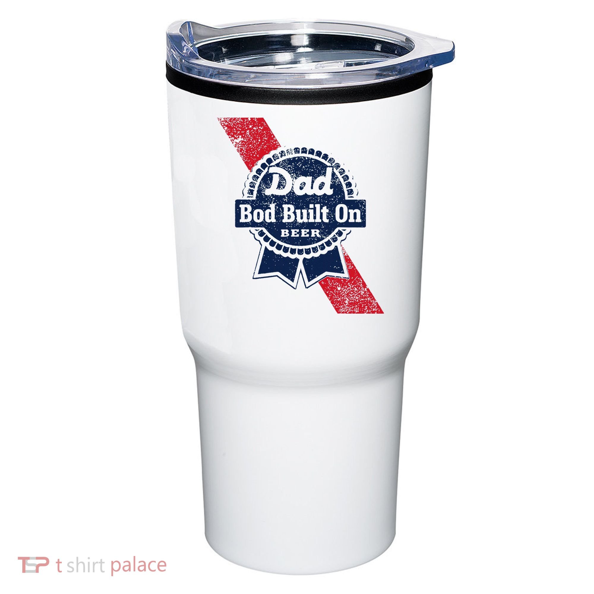 Dad Bod Built On Beer Funny Beer Tumbler