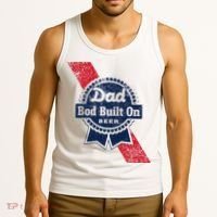 Dad Bod Built On Beer Funny Beer Tank Top thumb 3