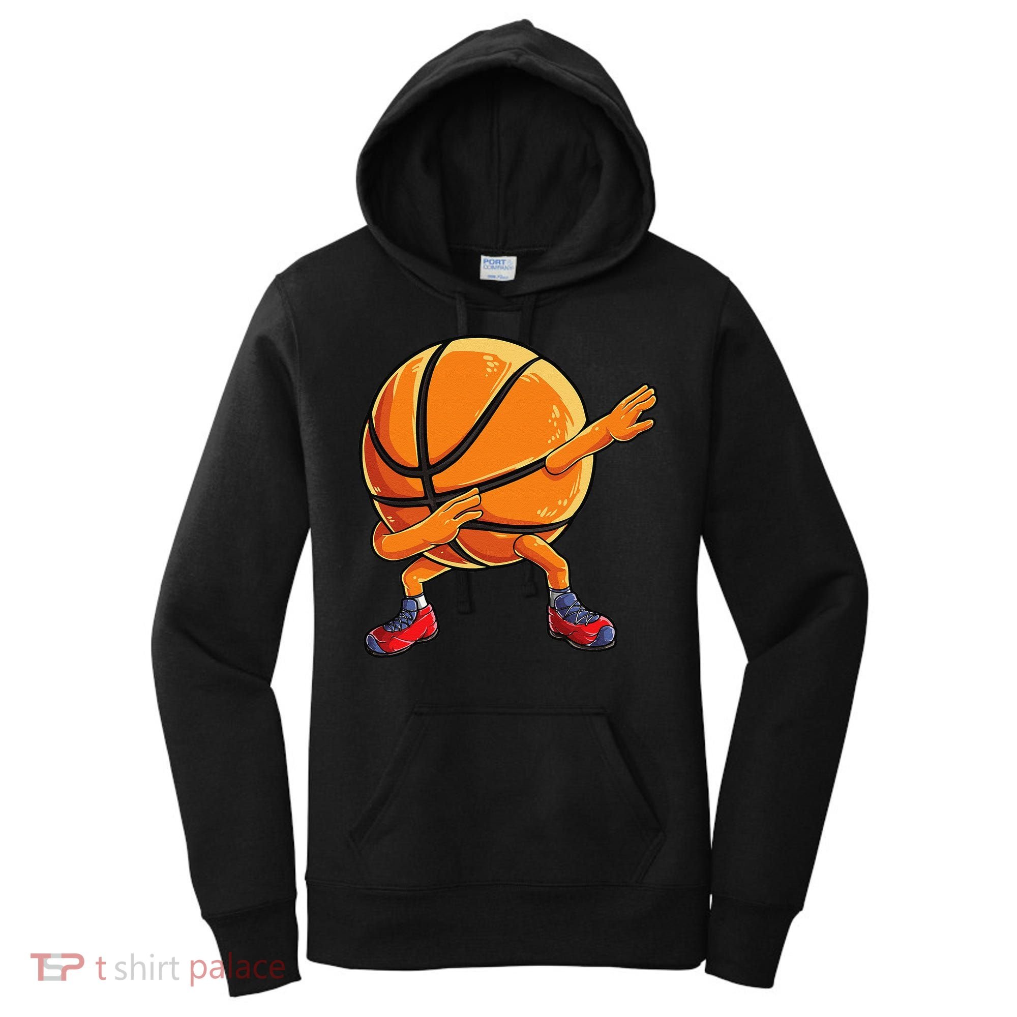 Dabbing Basketball Ball Funny Sports Player Women's Hoodie