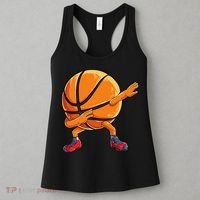 Dabbing Basketball Ball Funny Sports Player Women's Tank Top thumb 3