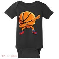 Dabbing Basketball Ball Funny Sports Player Baby Bodysuit thumb 0