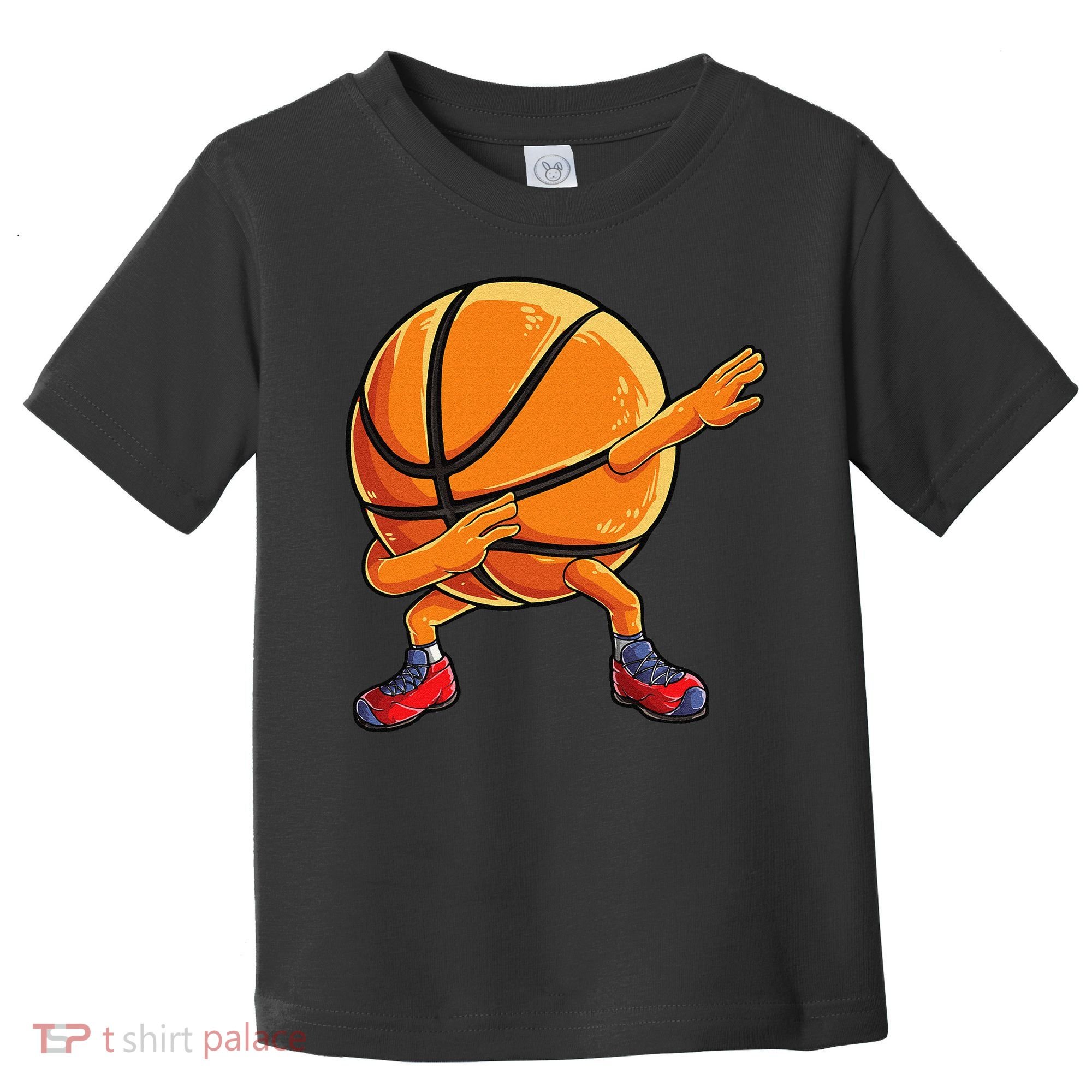 Dabbing Basketball Ball Funny Sports Player Toddler T-Shirt