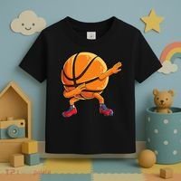 Dabbing Basketball Ball Funny Sports Player Toddler T-Shirt thumb 3
