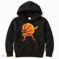 Dabbing Basketball Ball Funny Sports Player Kids Hoodie thumb 0