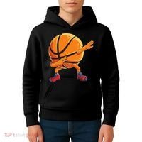 Dabbing Basketball Ball Funny Sports Player Kids Hoodie thumb 4