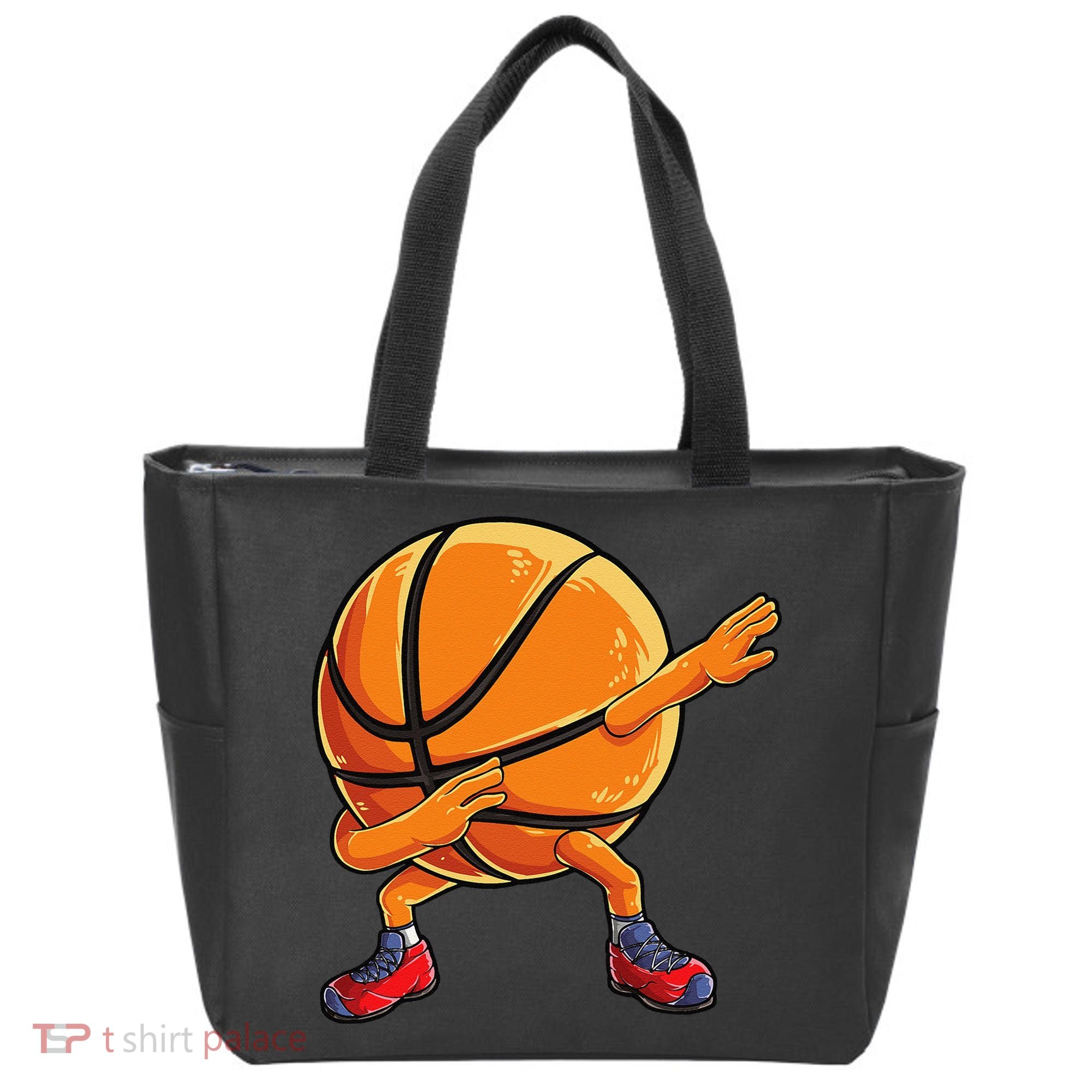 Dabbing Basketball Ball Funny Sports Player Tote Bag