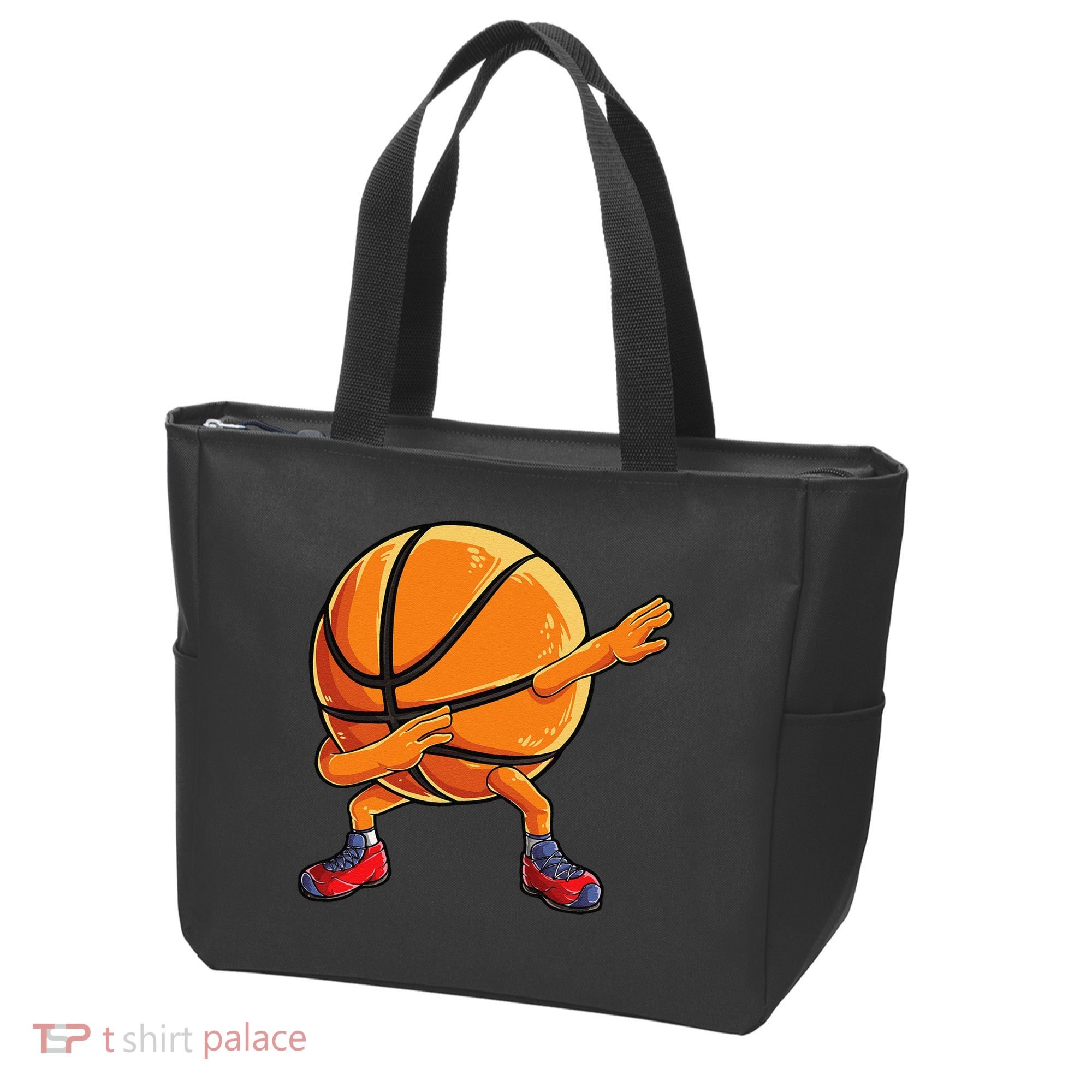 Dabbing Basketball Ball Funny Sports Player Tote Bag