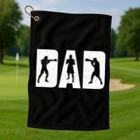 Dad Boxer Boxing Boxing Gloves Boxing Boxing Fan Boxer Golf Towel thumb 1