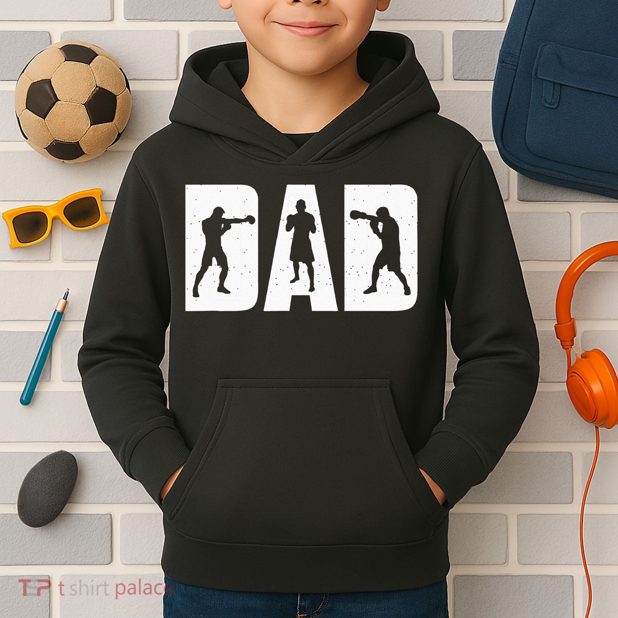 Dad Boxer Boxing Boxing Gloves Boxing Boxing Fan Boxer Kids Hoodie