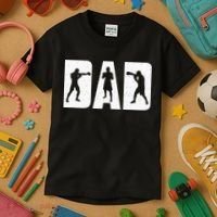 Dad Boxer Boxing Boxing Gloves Boxing Boxing Fan Boxer Kids T-Shirt thumb 3