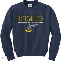 Detailer Bringing Back That New Car Feeling Auto Detailing Kids Sweatshirt thumb 0