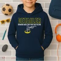 Detailer Bringing Back That New Car Feeling Auto Detailing Kids Hoodie thumb 2