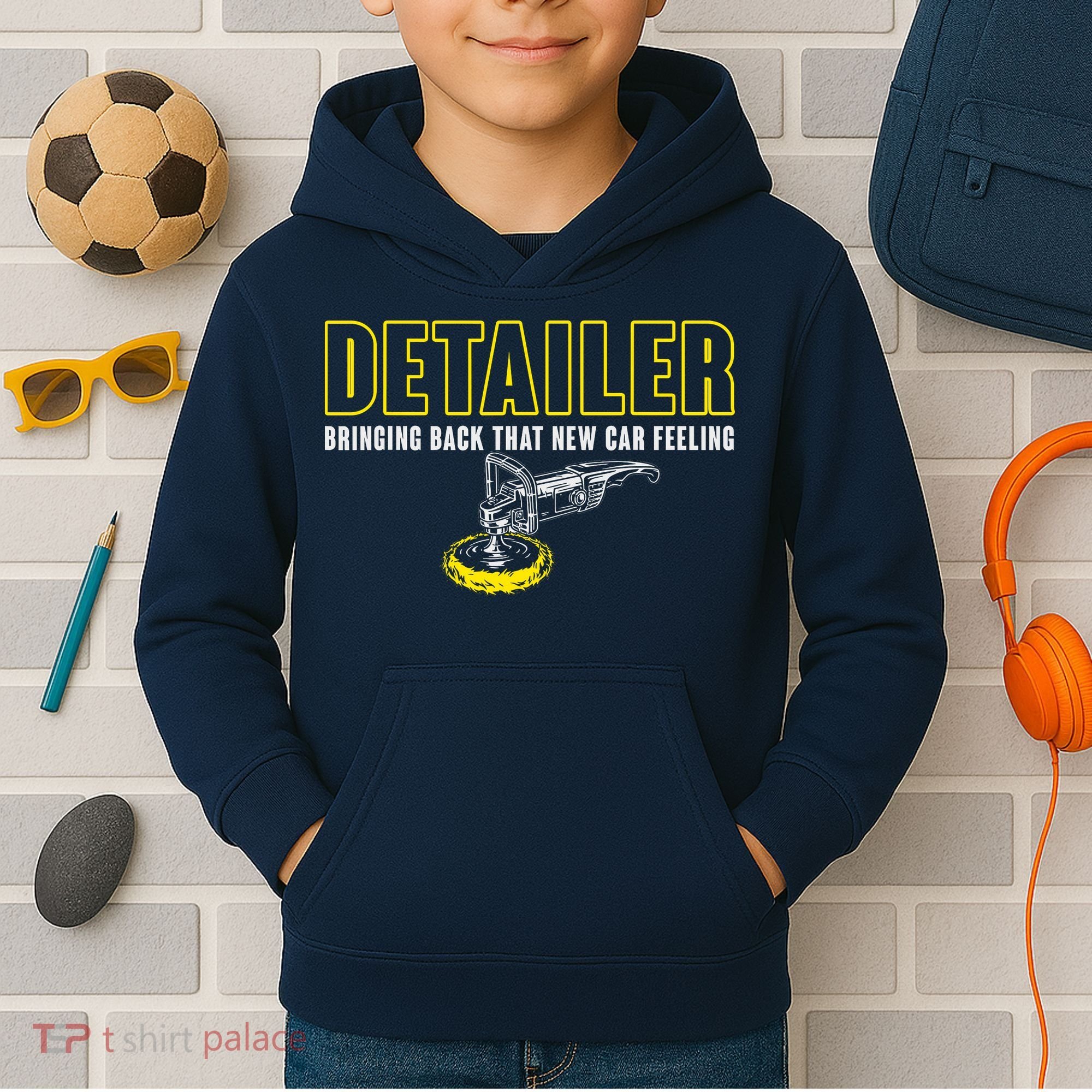 Detailer Bringing Back That New Car Feeling Auto Detailing Kids Hoodie