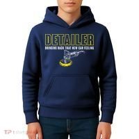 Detailer Bringing Back That New Car Feeling Auto Detailing Kids Hoodie thumb 4
