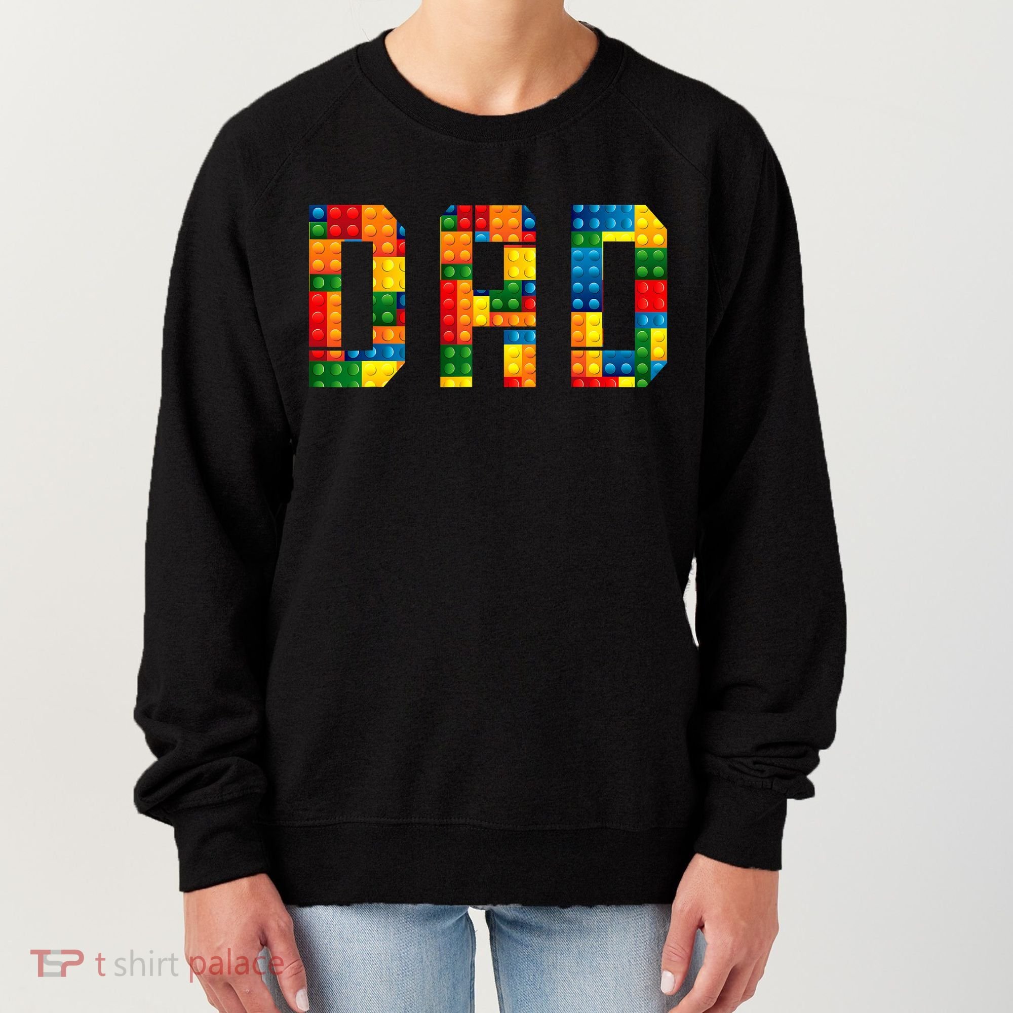 Dad Brick Builder Funny Blocks Master Builder Women's Sweatshirt