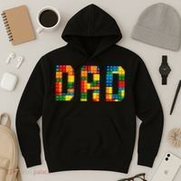 Dad Brick Builder Funny Blocks Master Builder Hoodie thumb 3