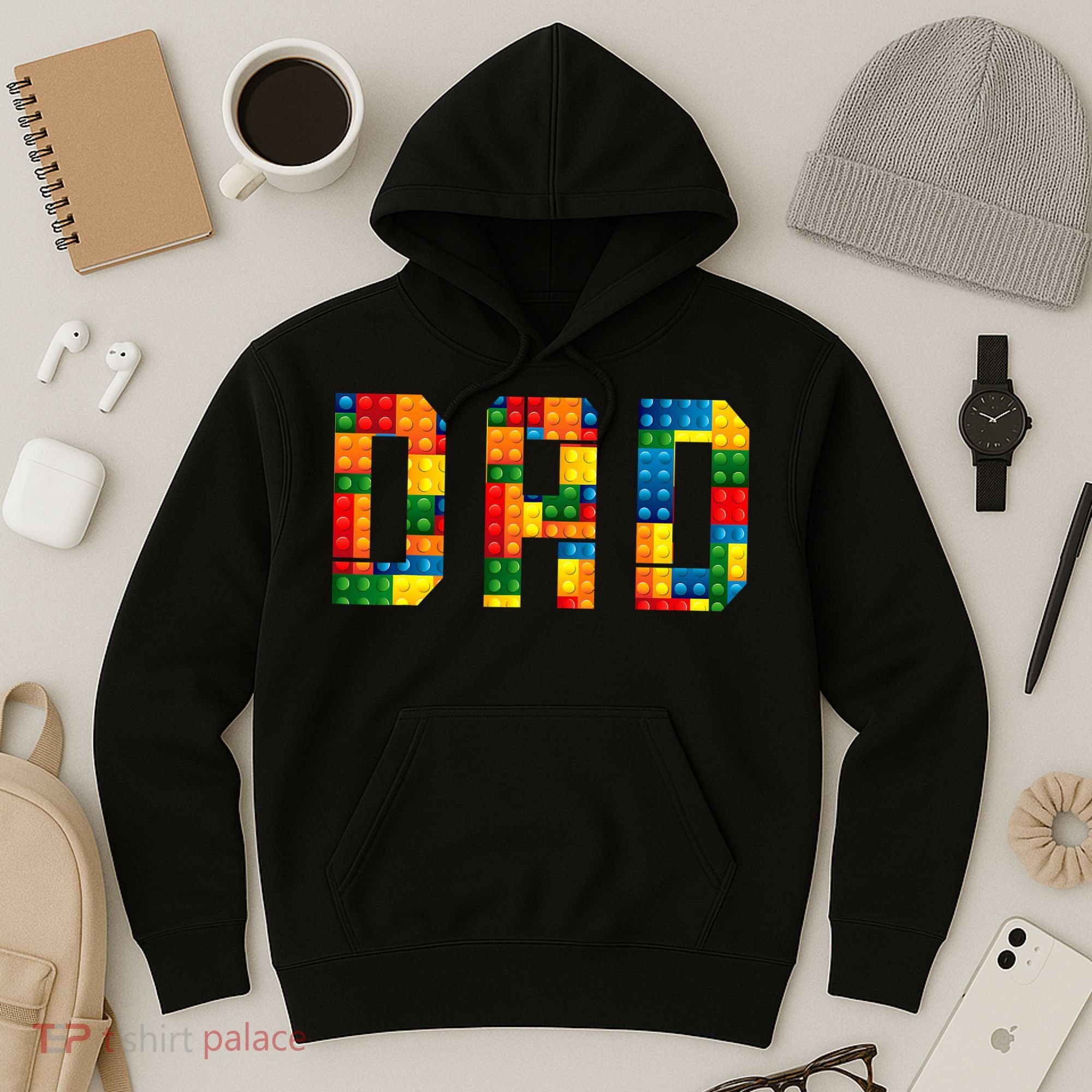Dad Brick Builder Funny Blocks Master Builder Hoodie