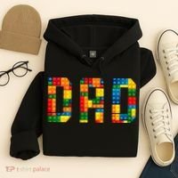 Dad Brick Builder Funny Blocks Master Builder Hoodie thumb 4