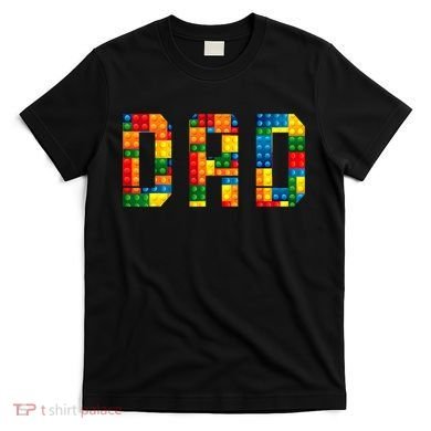 Dad Brick Builder Funny Blocks Master Builder T-Shirt