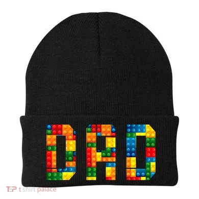Dad Brick Builder Funny Blocks Master Builder Beanie