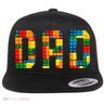 Dad Brick Builder Funny Blocks Master Builder Flat Bill Trucker Hat