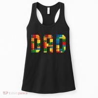 Dad Brick Builder Funny Blocks Master Builder Women's Tank Top thumb 0