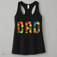 Dad Brick Builder Funny Blocks Master Builder Women's Tank Top thumb 3