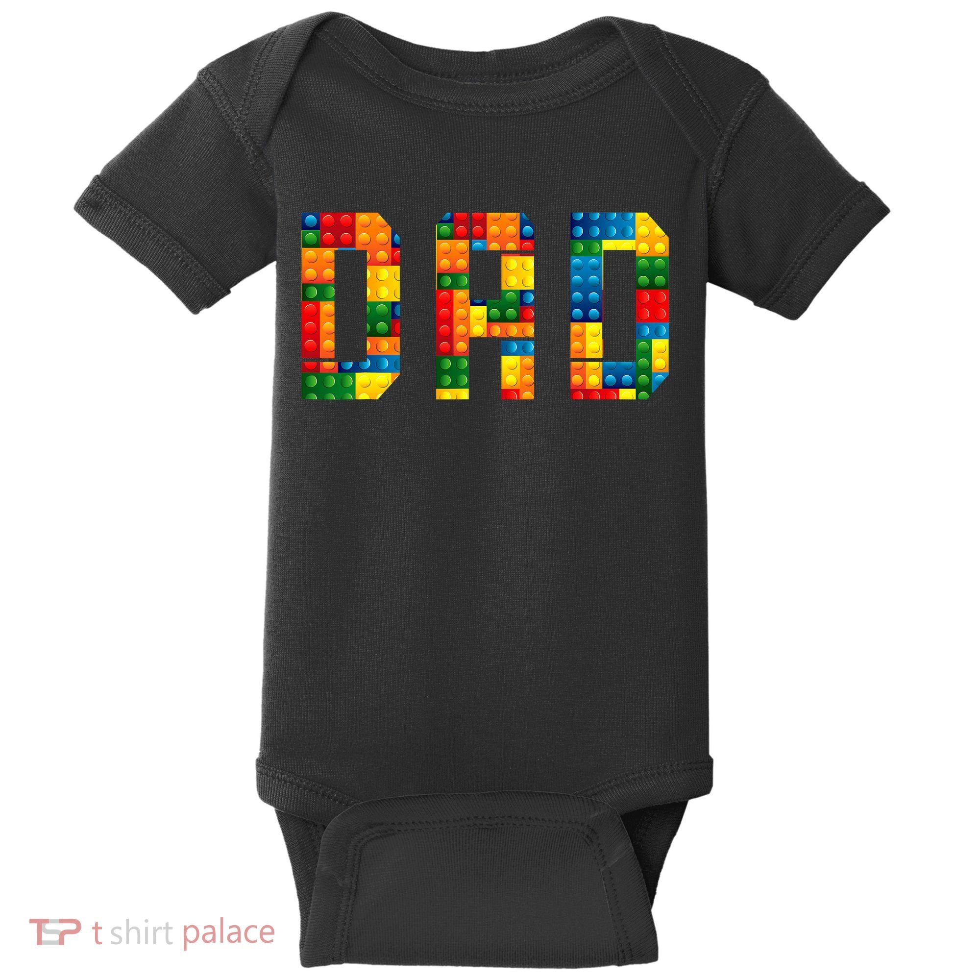 Dad Brick Builder Funny Blocks Master Builder Baby Bodysuit
