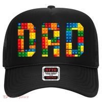 Dad Brick Builder Funny Blocks Master Builder Hat thumb 0