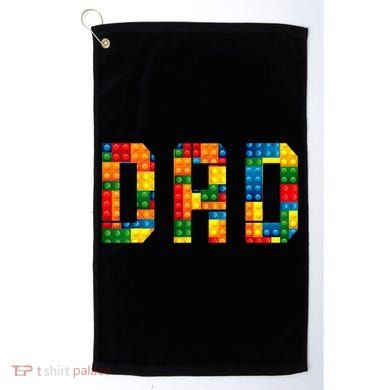 Dad Brick Builder Funny Blocks Master Builder Golf Towel