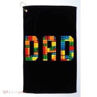 Dad Brick Builder Funny Blocks Master Builder Golf Towel thumb 0