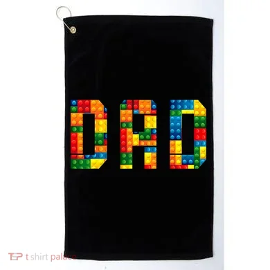 Dad Brick Builder Funny Blocks Master Builder Golf Towel